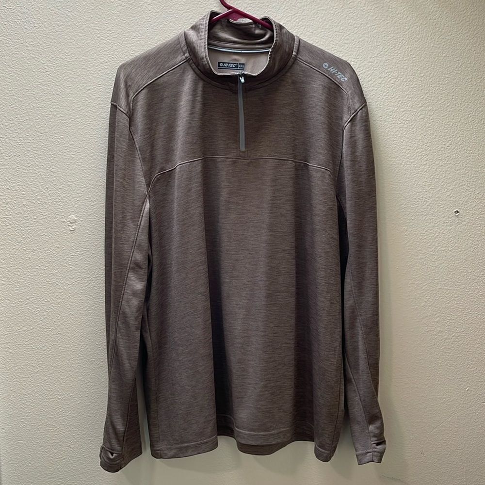 Hi-Tec pullover long sleeve athletic shirt. 1/4 zip.  Size XXL.